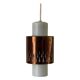 Mid-century brass and glass ceiling light, 1960s, Germany