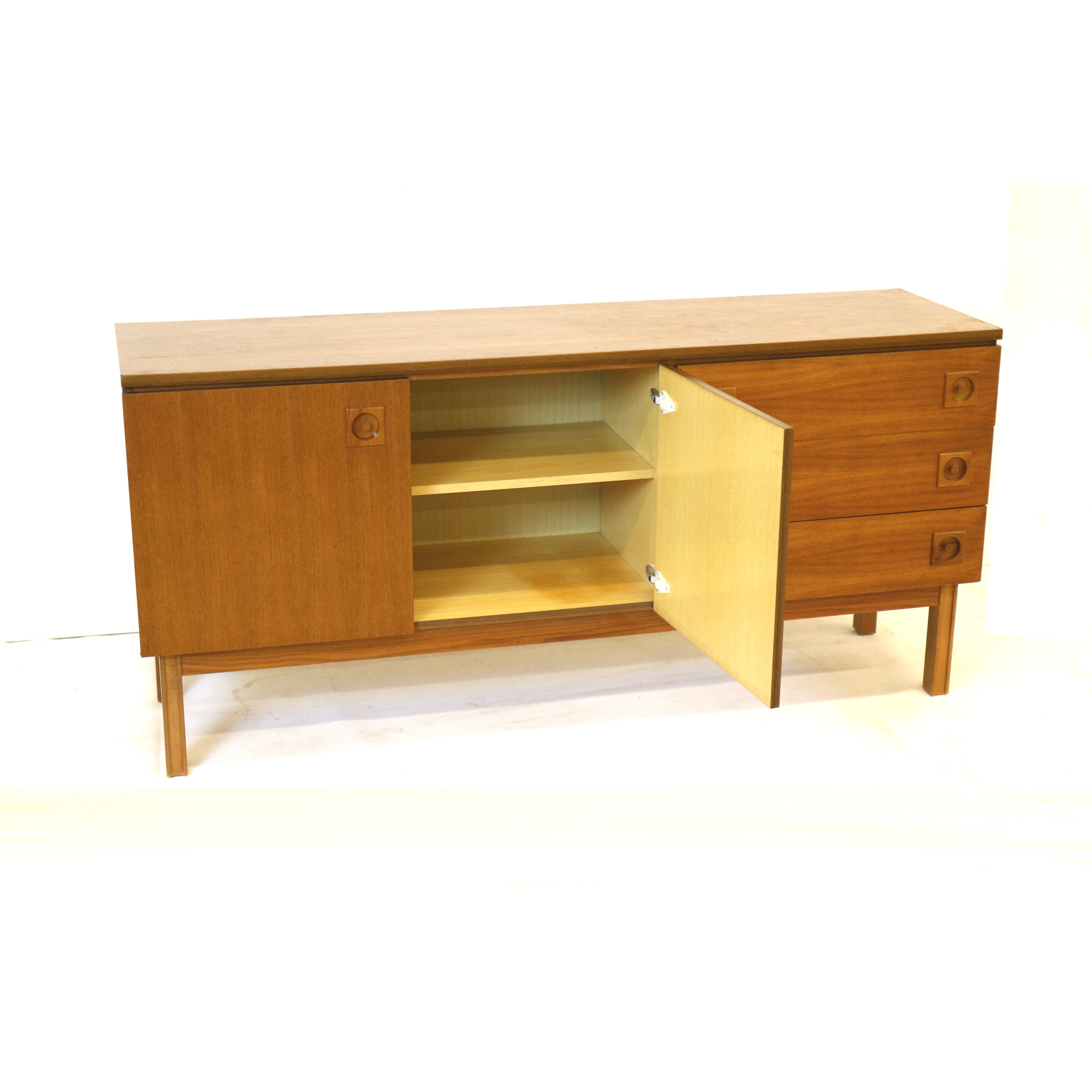 Vintage sideboard with drawers made in the 60s