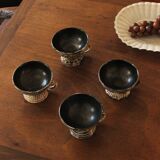 Set of 4 ceramic bowls by Jacques Pouchain for the Dieulefit Workshop.