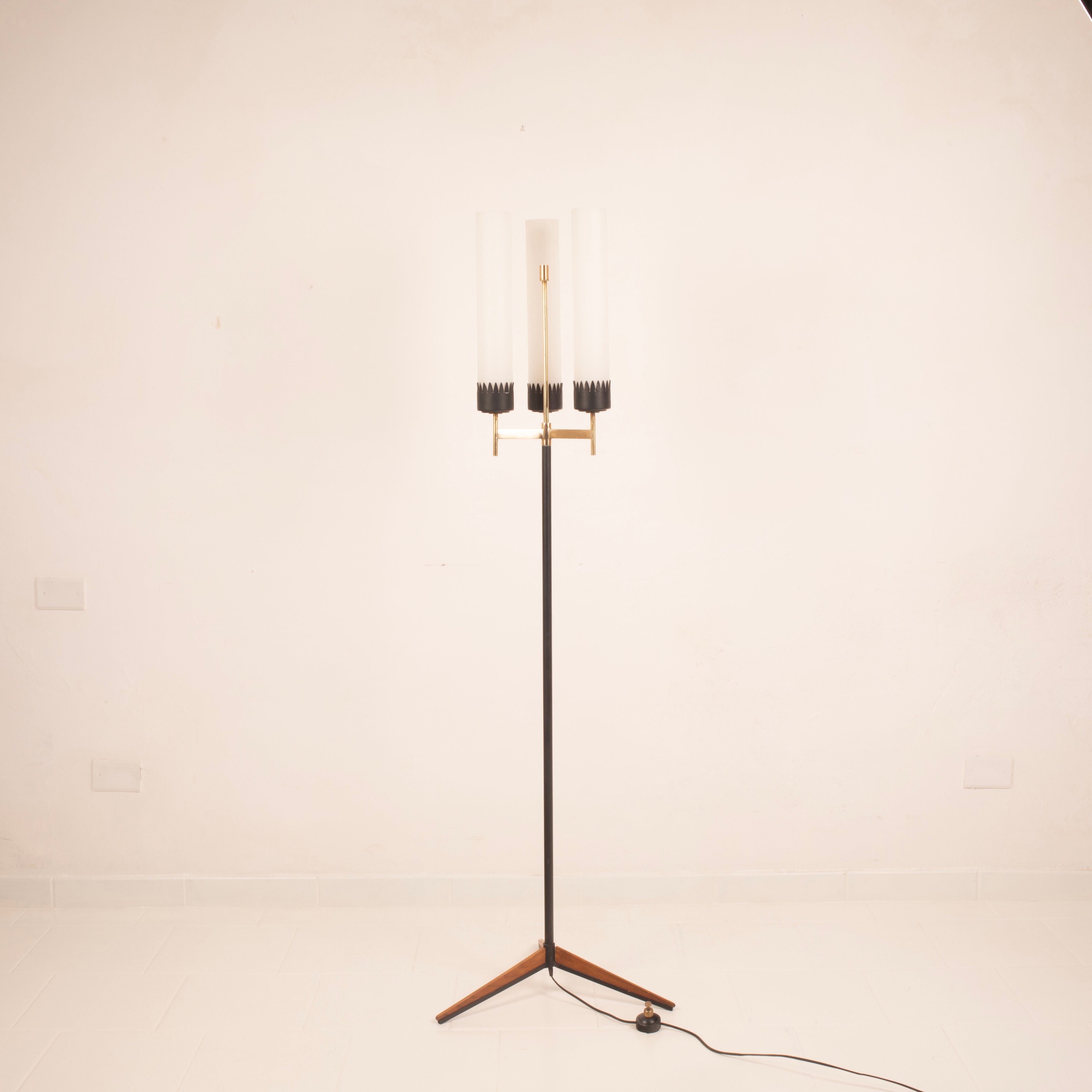 Three-Arm Floor Lamp by Stilnovo, 1950s