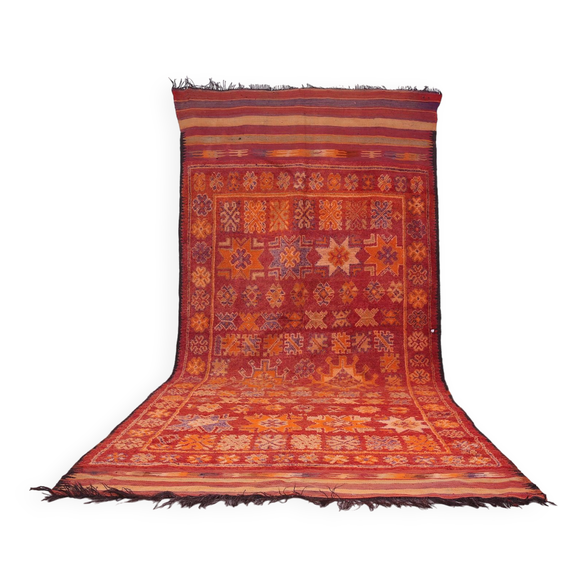 Vintage berber rug 187 cm x 408 cm - tapis berber marocain