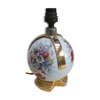Pied de lampe à poser Elbé Limoges art déco
