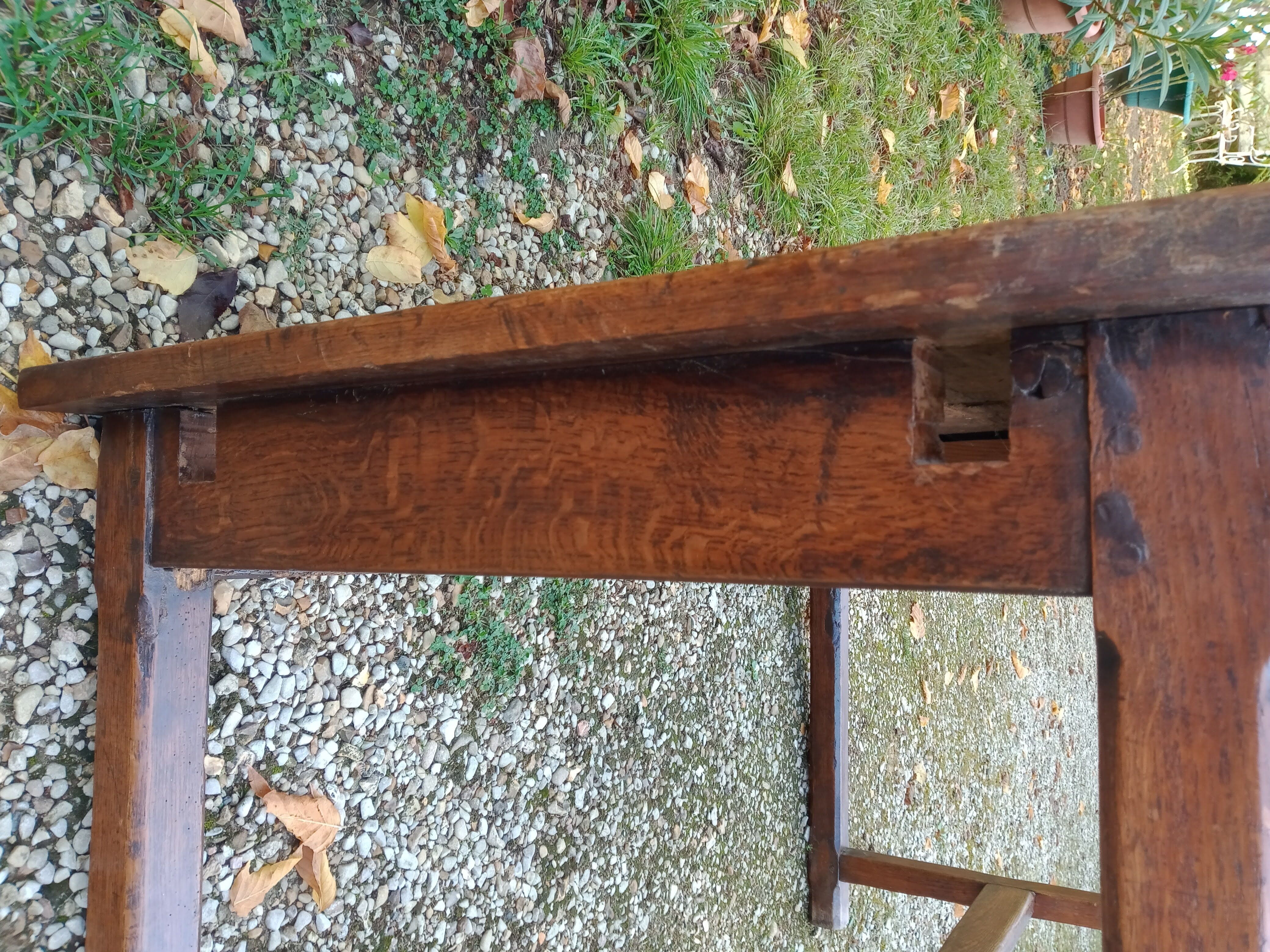 Old oak farmhouse table