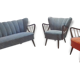Couch set / 2 chairs Scandinavian 50s/60s cocktail