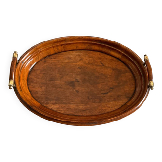 Mahogany wood tray