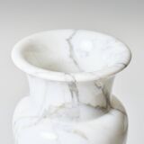 White carrara marble vase, 1970s