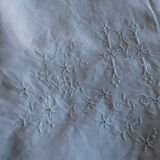 Drape in fine cotton canvas, white, MO monogram