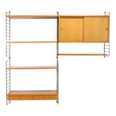 Vintage Nisse Strinning wall system in ash wood