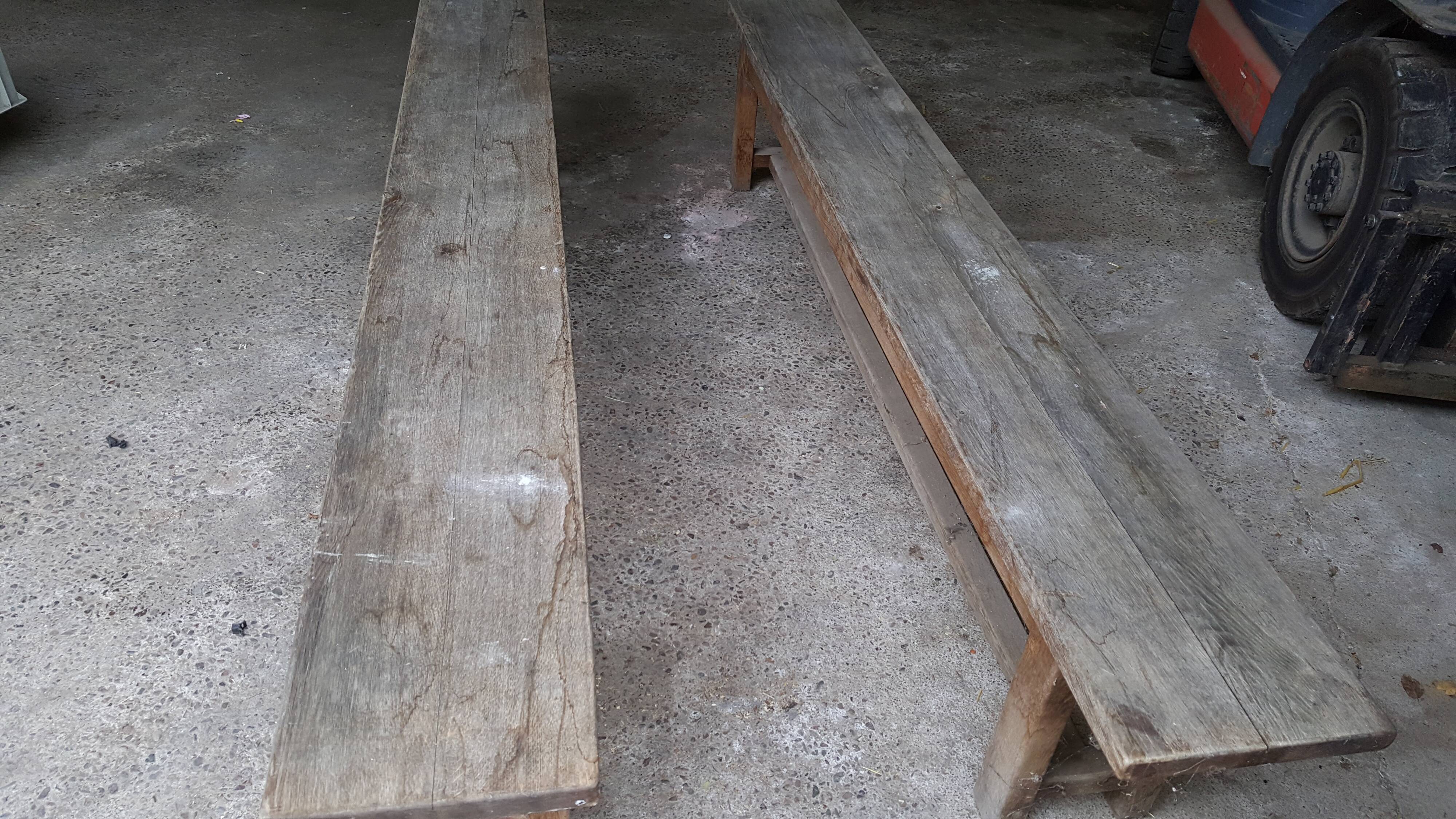 Pair of farm bench