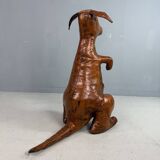 Dimitri Omersa leather magazine pouch kangaroo, Almazán, Spain, 1970 (Stamped)