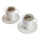 2 vintage '60 Wedgwood mugs. Conway model.