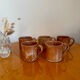 Lot de 5 tasses à café en grès vintage