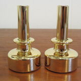 Pair of Scandinavian brass candlesticks L92 by Hans-Agne Jakobsson