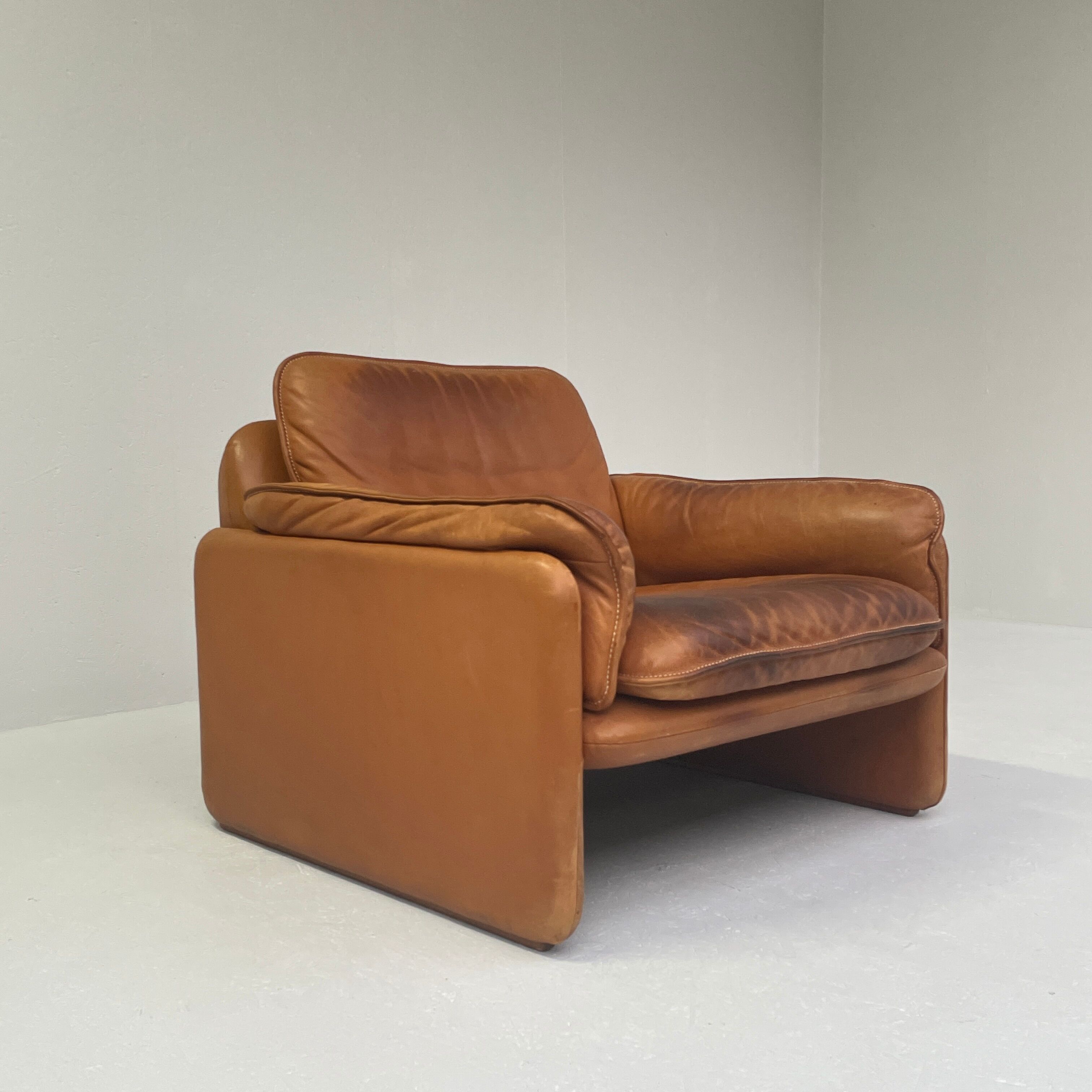 1960's Model DS-61 Cognac Leather Lounge Chair by 'De Sede' Switzerland