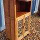 Old Art Deco radio cabinet in Burmese teak