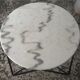 Round marble and metal coffee table - Tikamoon