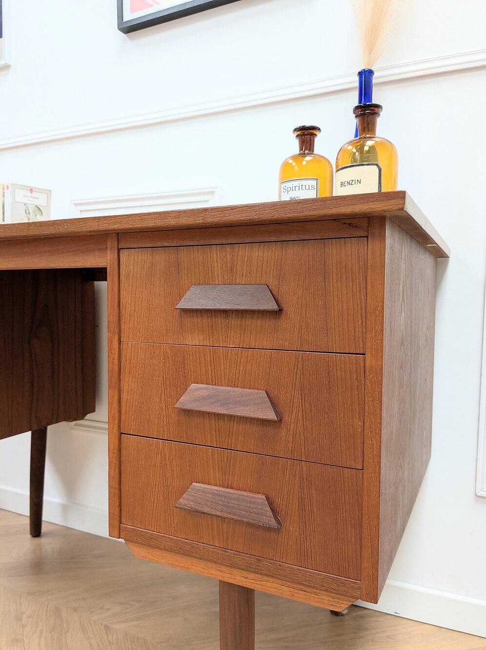 Vintage Scandinavian teak desk