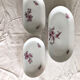 3 oval antique porcelain dishes kahla made a gdr (german)
