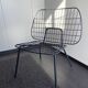 Black steel armchair