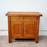 Solid oak chopping block buffet