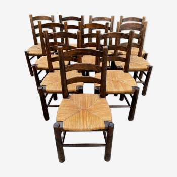 10 chaises Georges Robert