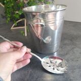 Champagne ice bucket and spoon