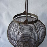Old metal round salad basket