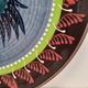 Ceramic wall plate folk bird