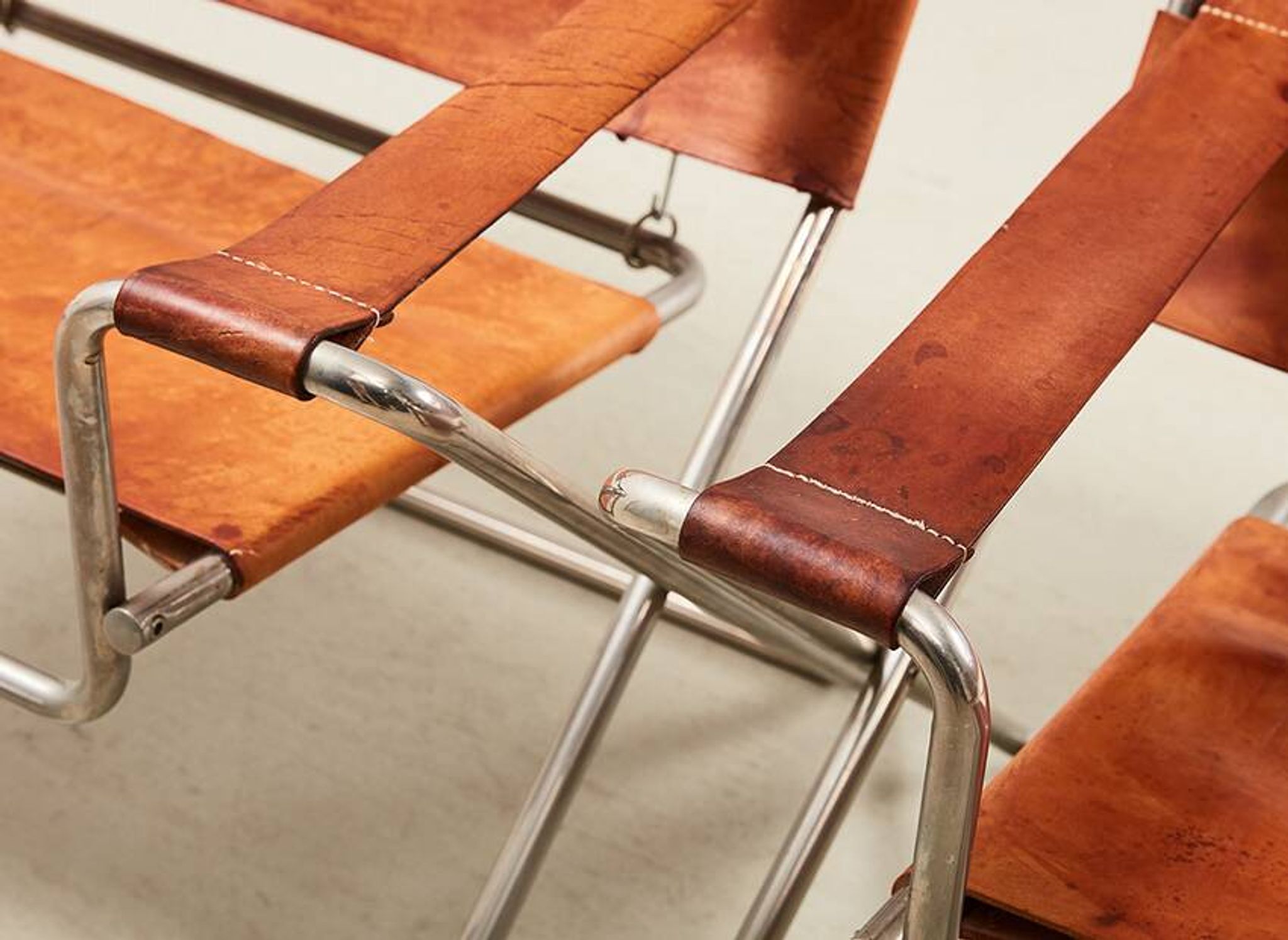 Marcel Breuer Pair of D4 Folding Chairs for Tecta Germany 1926/1970s