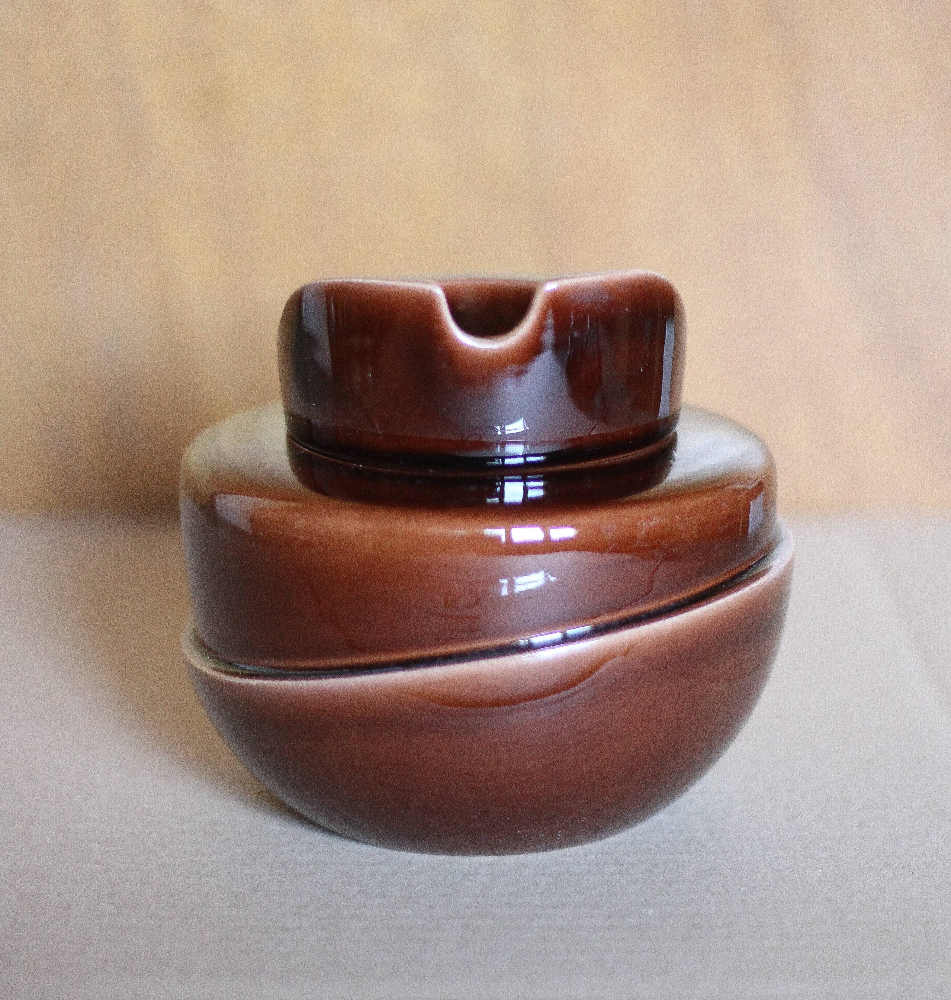 Ceramic tobacco pot, ceramic pipe holder, vintage ashtray