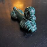 12 green ceramic cutlery holders