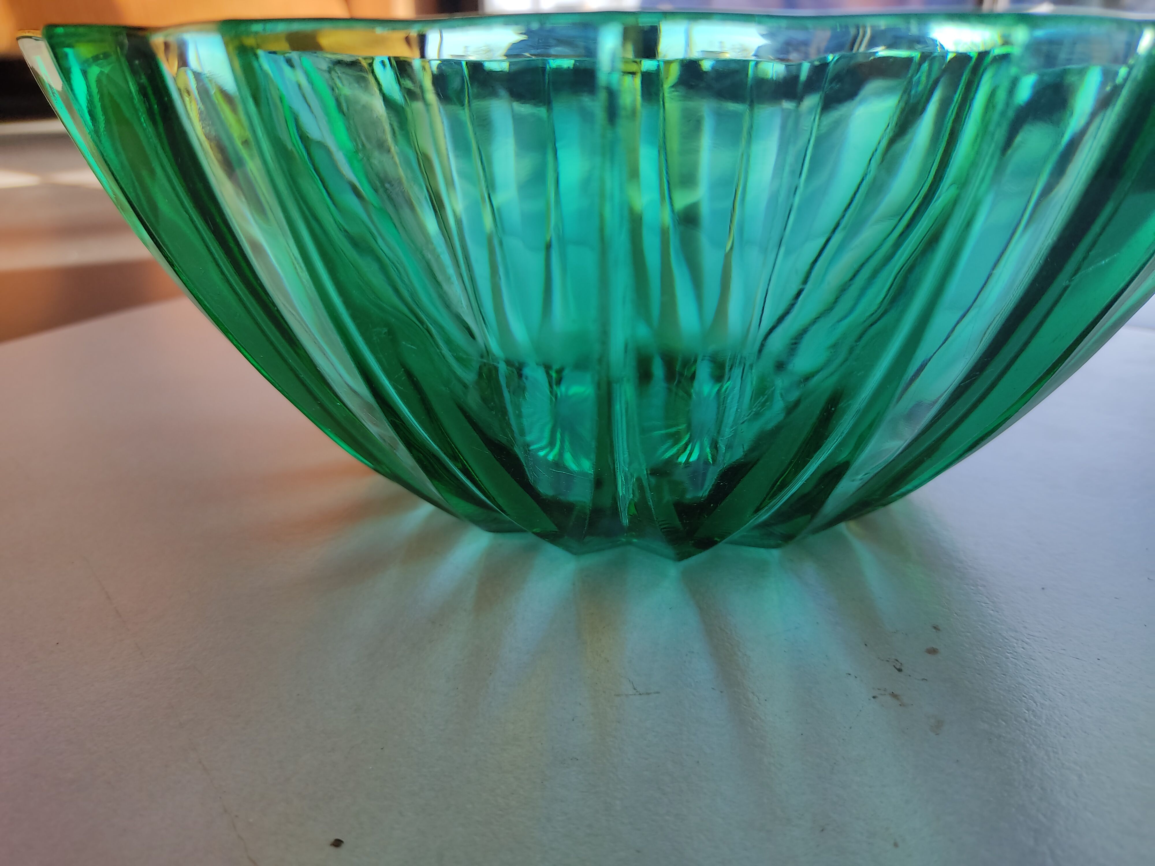 Vintage green salad bowl