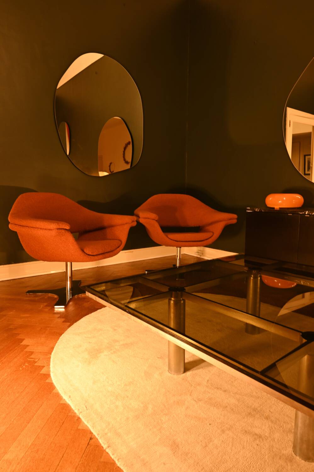 Pair of Hi-Cove swivel armchairs - Ferruccio Laviani for Molteni & Cie