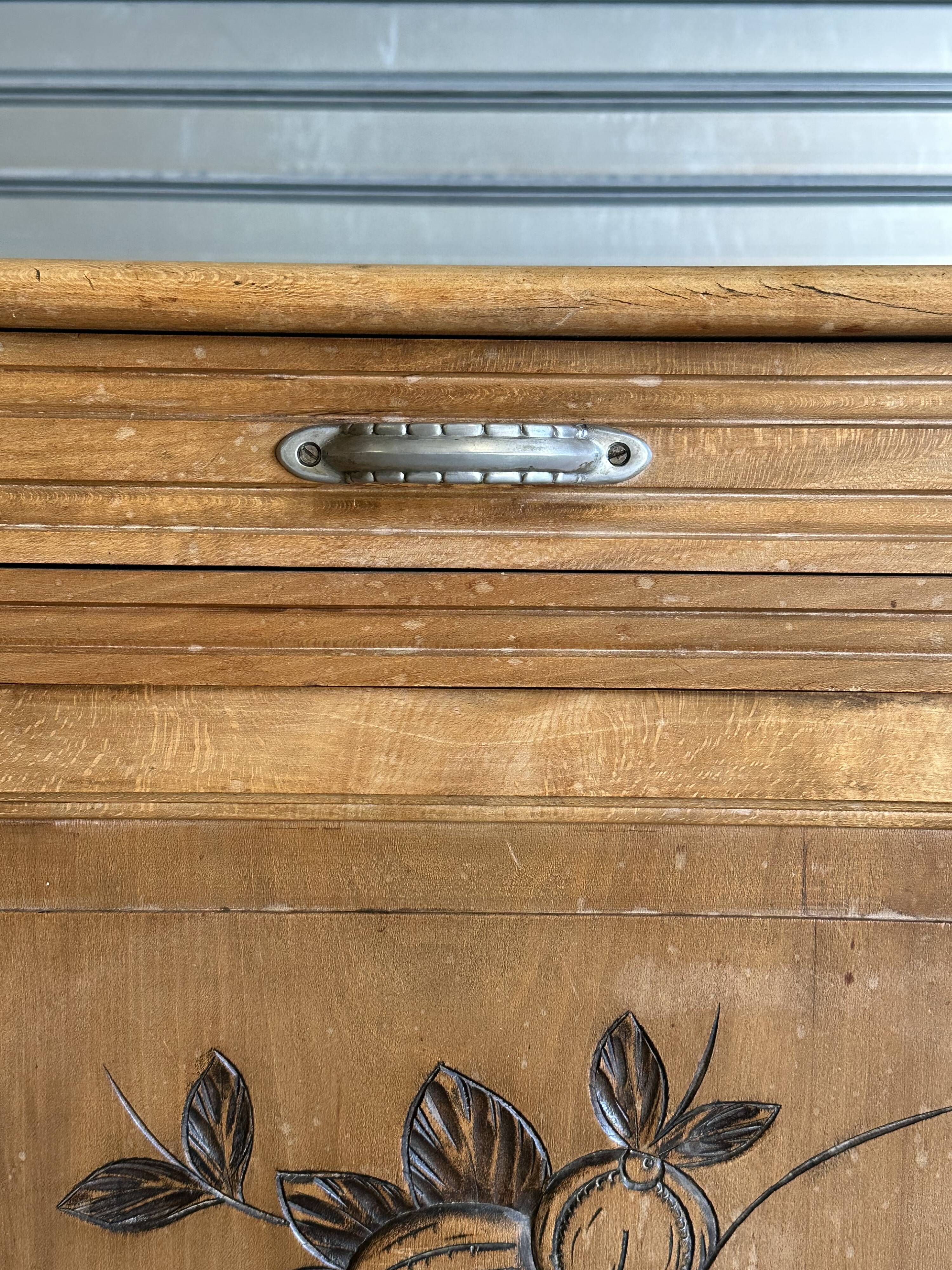 Buffet Art déco années 30 en bois blond