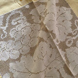 Nappe et 12 serviettes couleur paille annees 50.