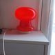 Lampe champignon space age en verre opalin