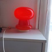 Space-age mushroom lamp opaline glass