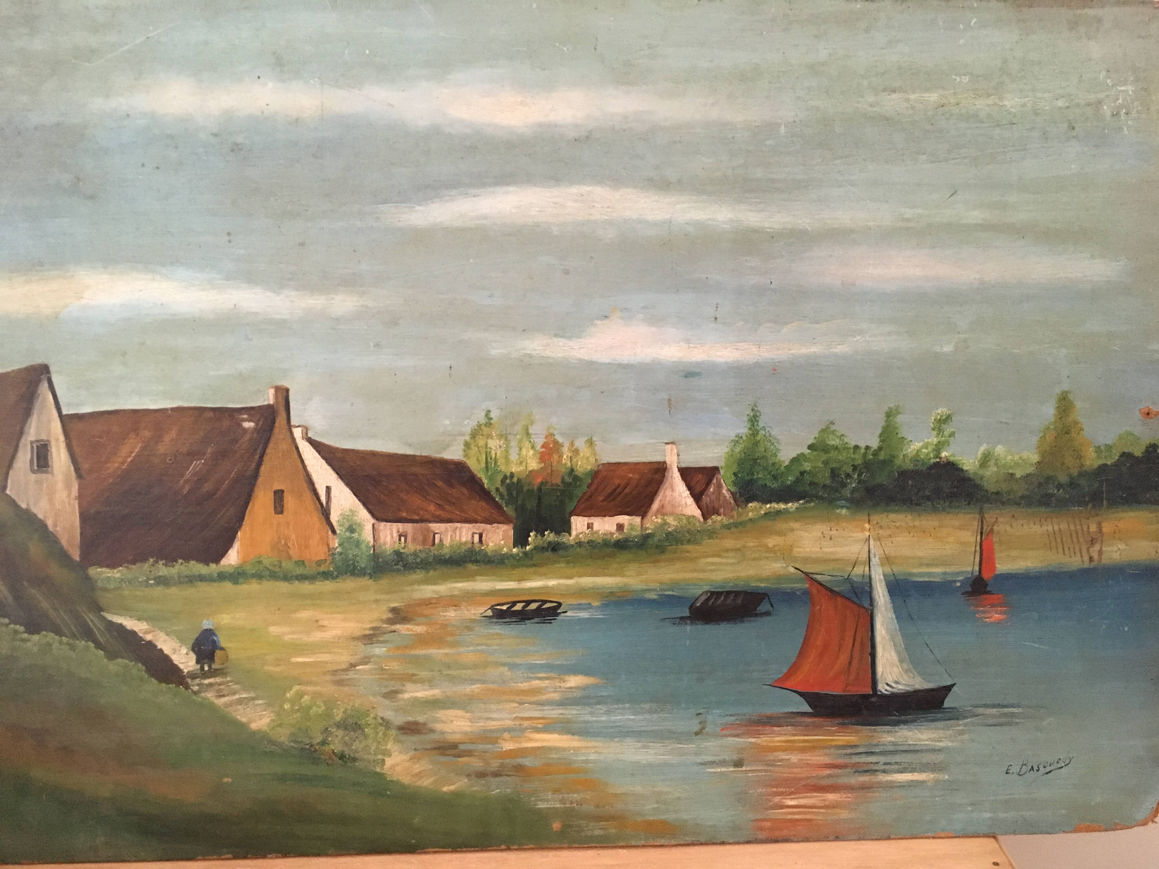 Tableau Paysage marine.