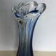 Soliflore vase in blue glass