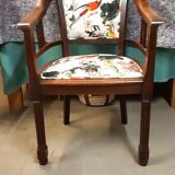 Office armchair art deco tapestry