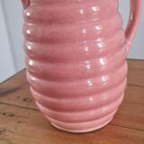 Glazed stoneware pitcher