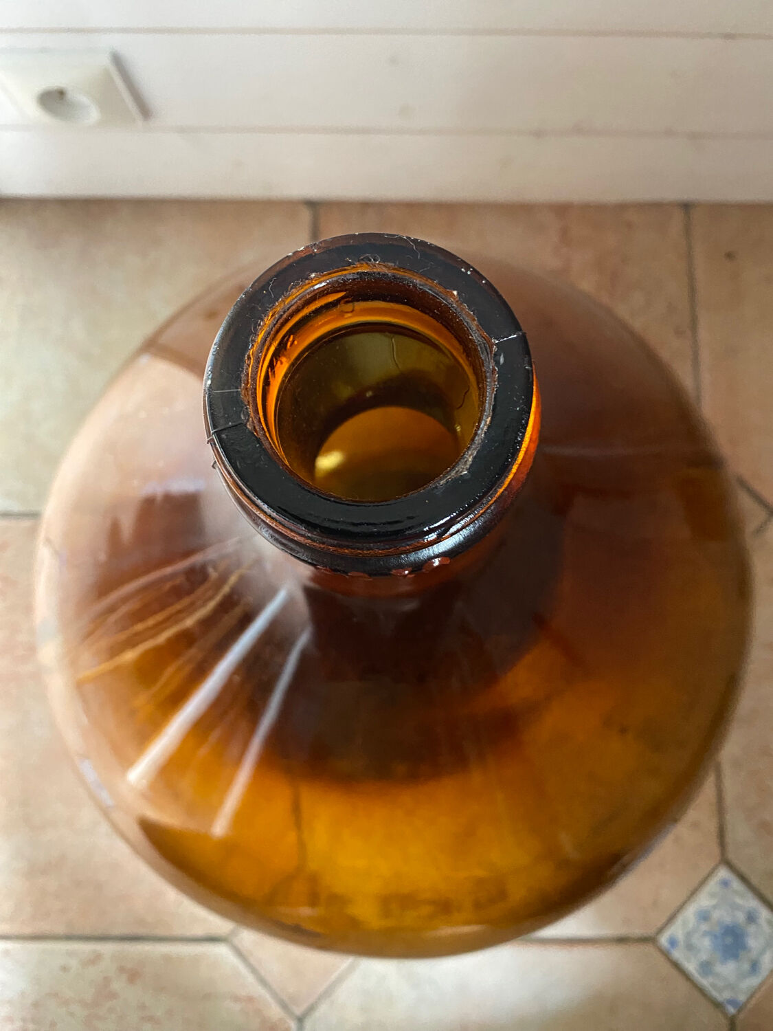 Bonbonne dame Jeanne vintage ambrée 30L