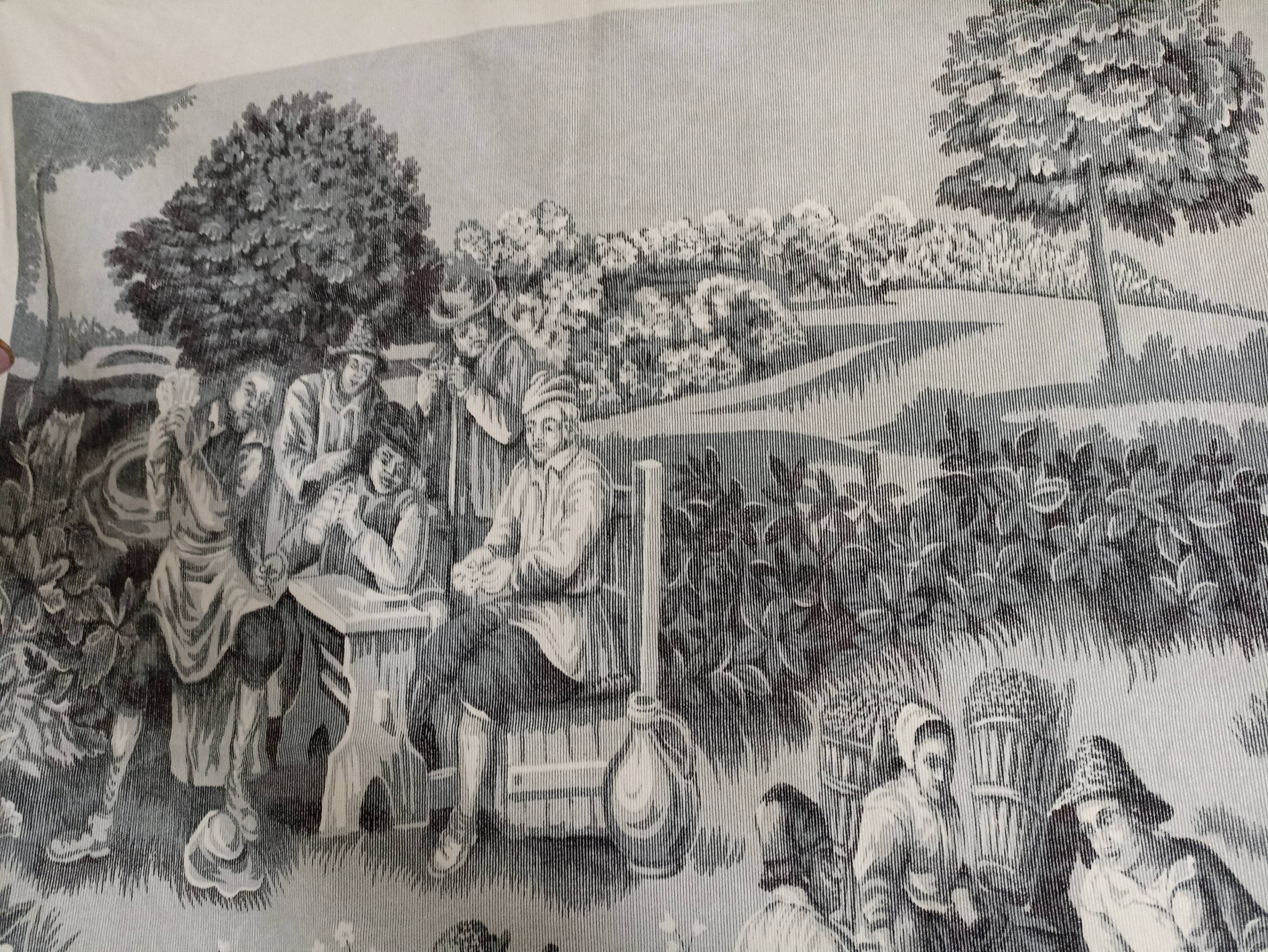Large vintage decorative panel