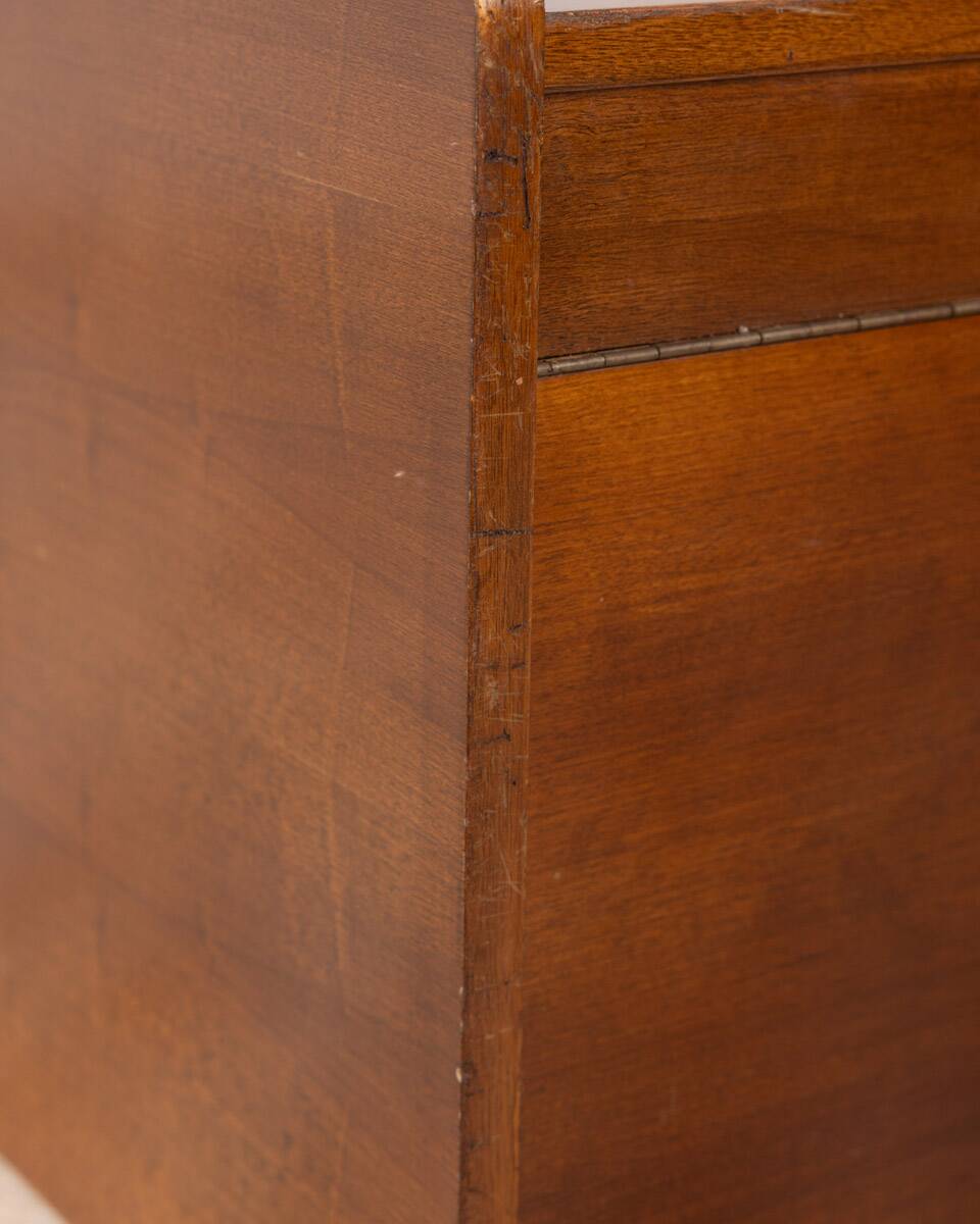 Vintage 70s wooden living room bar table Italian design