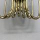 No.1 large 54cm stilnovo style brass theatre wall light sconce, italy, 1950