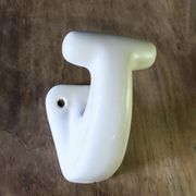 Porcelain hook or coat rack