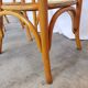 Set of 4 Vintage Bentwood High Pub Chairs with Armrests / Natural Wood Colo