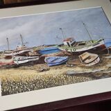 Tableau bateaux à marrée basse