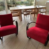 Paire de fauteuils Jindrich Halabala H269