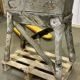 1950s faux wood cement planter, old water mill